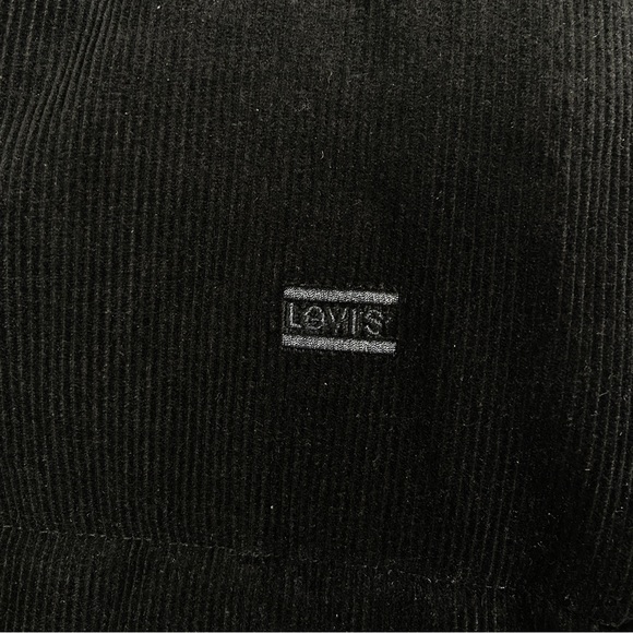 NWT LEVI'S Black Quilted Corduroy Puffer Jacket Size XL - Picture 6 of 9